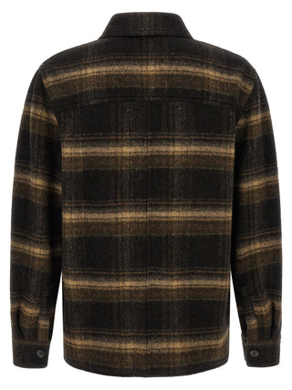 Isabel Marant Kervon Checked Wool Overshirt