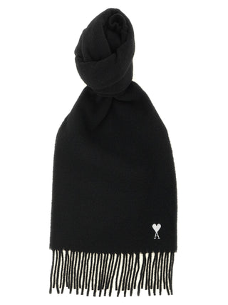 Ami Paris Ami de Coeur Wool Scarf