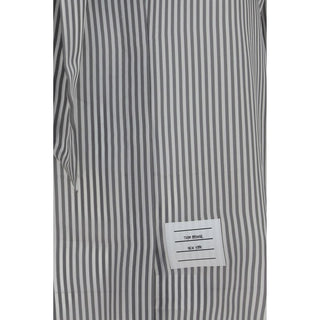 Thom Browne Gray Silk Pattern Shirt