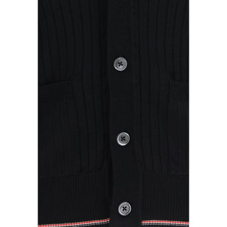 Thom Browne Black Wool Oves Aries Cardigan