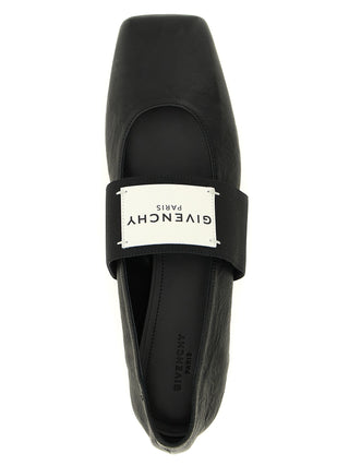 Givenchy Black Lamb Leather Ballet Flats