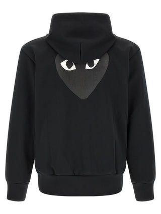 Comme Des Garçons Play Zip-Up Hooded Cardigan
