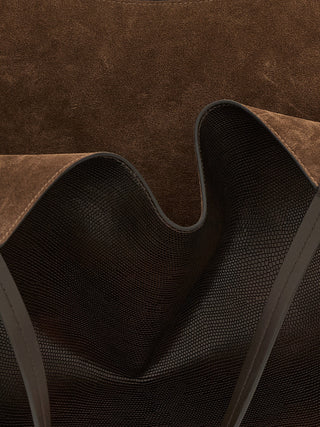 Brunello Cucinelli Brown Calfskin Tote Bag