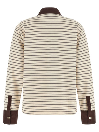 Ganni Brown Cotton Cardigan