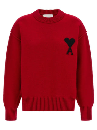 Ami Paris Ami de Coeur Wool Crew Neck Sweater