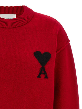 Ami Paris Ami de Coeur Wool Crew Neck Sweater