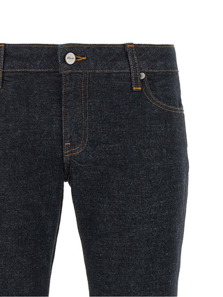 Khaite Blue Cotton Flared Jeans