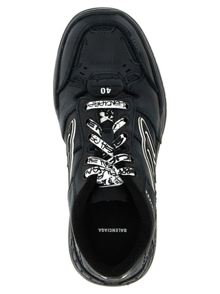 Balenciaga Black Calfskin Athletic Sneakers