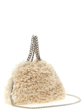 Stella McCartney Falabella Mini Shearling-Effect Tote Bag