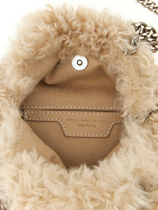 Stella McCartney Falabella Mini Shearling-Effect Tote Bag