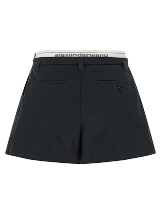 Alexander Wang Black Cotton Bermuda Shorts