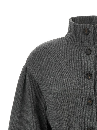 Brunello Cucinelli Gray Virgin Wool Cardigan