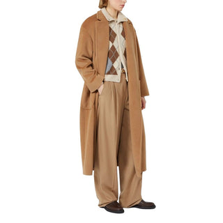 Max Mara Belted Virgin Wool Trousers
