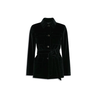 Max Mara Belted Cotton Long Jacket
