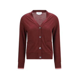 Thom Browne Wool Jersey V-Neck Cardigan