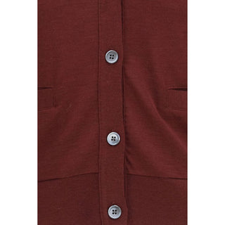 Thom Browne Wool Jersey V-Neck Cardigan