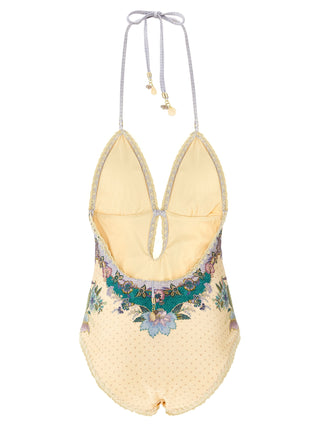 Zimmermann Indra Crochet-Trimmed One-Piece Swimsuit