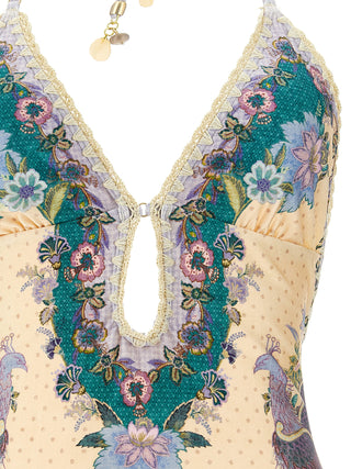 Zimmermann Indra Crochet-Trimmed One-Piece Swimsuit