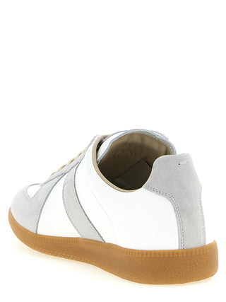 Maison Margiela Replica Leather and Suede Sneakers