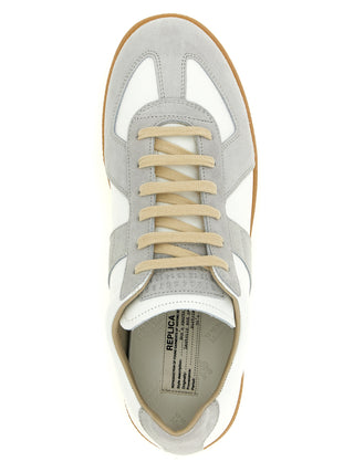 Maison Margiela Replica Leather and Suede Sneakers