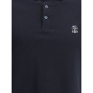 Brunello Cucinelli Cotton Piqué Logo Polo Shirt