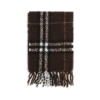 Burberry Check Alpaca Wool Scarf