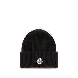 Moncler Logo Wool and Cashmere Beanie