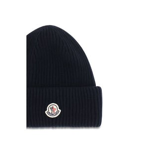 Moncler Logo Wool and Cashmere Beanie