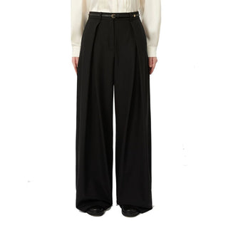 Max Mara Stretch Virgin Wool Twill Trousers