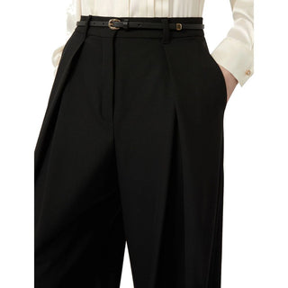 Max Mara Stretch Virgin Wool Twill Trousers
