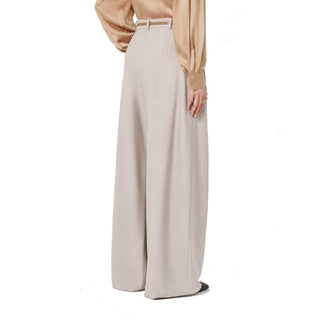 Max Mara Wide-Leg Stretch Virgin Wool Trousers