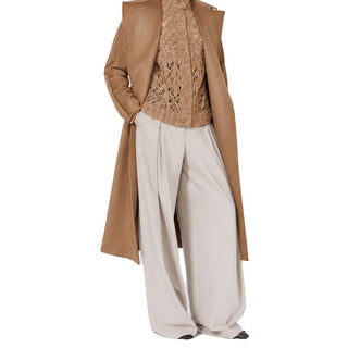 Max Mara Wide-Leg Stretch Virgin Wool Trousers