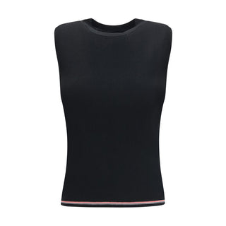 Thom Browne Black Wool Oves Aries Sleeveles T-Shirt