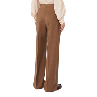 Max Mara High-Waist Virgin Wool Trousers