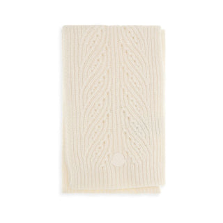 Moncler Tricot Ribbed Wool and Alpaca Scarf