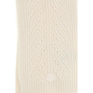 Moncler Tricot Ribbed Wool and Alpaca Scarf