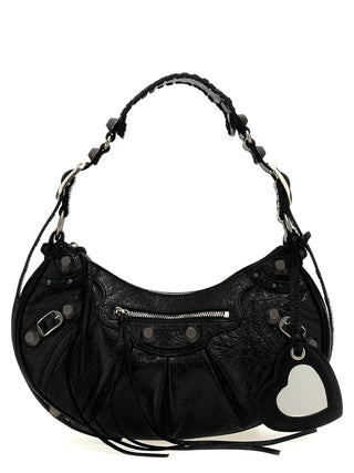 Balenciaga Le Cagole S Arena Lamb Leather Shoulder Bag