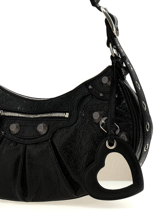 Balenciaga Le Cagole S Arena Lamb Leather Shoulder Bag