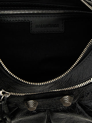 Balenciaga Le Cagole S Arena Lamb Leather Shoulder Bag