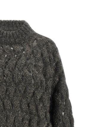 Brunello Cucinelli Gray Wool Cardigan