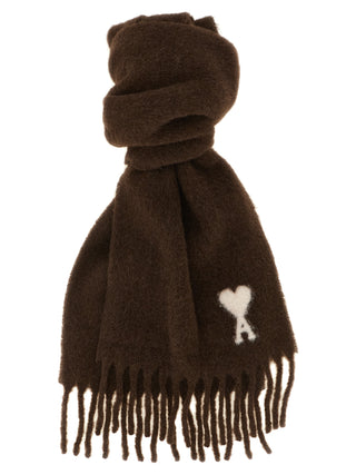 Ami Paris Ami de Coeur Alpaca Scarf