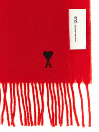 Ami Paris Ami de Coeur Wool Scarf