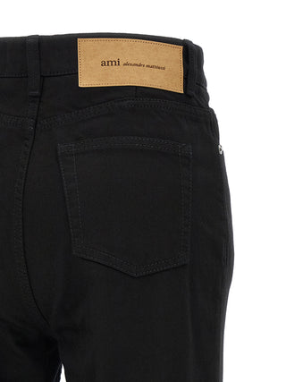 Ami Paris Flare-Fit Cotton Jeans