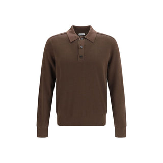 Burberry Brown Wool Oves Aries Dress Shirt