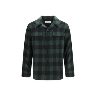 Ami Paris Checked Virgin Wool Overshirt