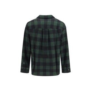 Ami Paris Checked Virgin Wool Overshirt