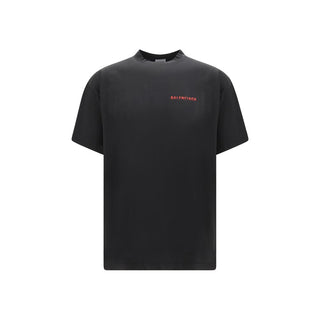 Balenciaga Black Cotton T-Shirt
