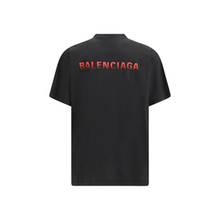 Balenciaga Black Cotton T-Shirt