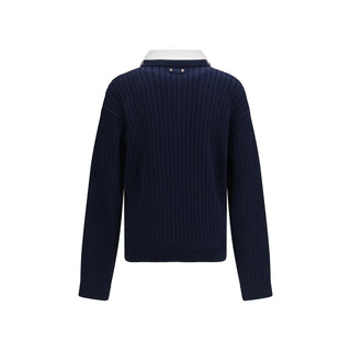 Balenciaga Blue Cotton Sweatshirt