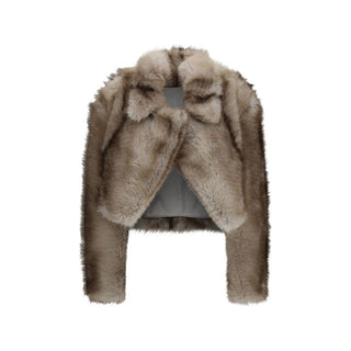 Sportmax Quantum Short Faux Fur Jacket